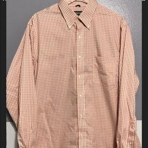 Kenneth Cole Reaction Casual Dress Regular Fit Non Iron Shirt Men’s Size Large